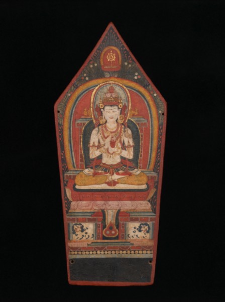 Panel from a Buddhist Ritual Crown Depicting Vairocana, late 13th-early 14th century. Creator: Unknown.