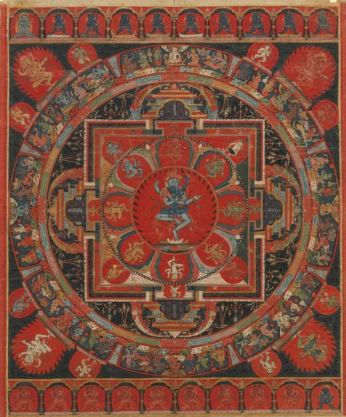 Hevajra Mandala, 15th century. Creator: Unknown.