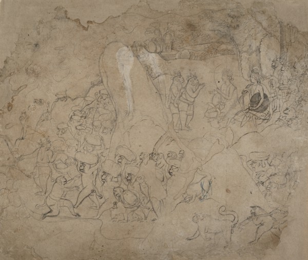 Building the Bridge to Lanka, ca. 1800. Creator: Unknown.