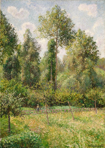 Poplars, Éragny, 1895. Creator: Camille Pissarro.