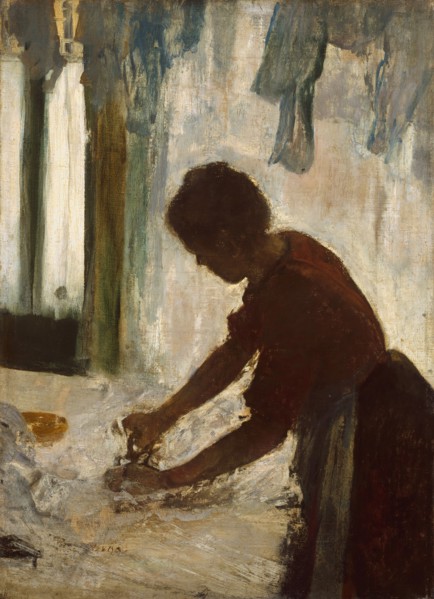 A Woman Ironing, 1873. Creator: Edgar Degas.
