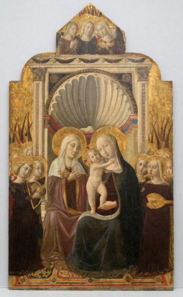 Saint Anne and the Virgin and Child Enthroned with Angels, ca. 1458-61. Creator: Niccolò da Foligno.