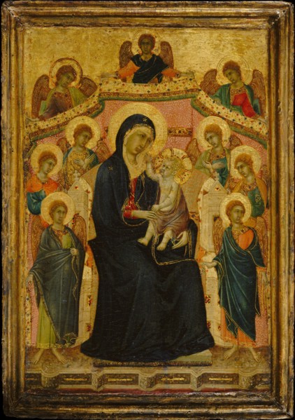 Madonna and Child with Nine Angels, ca. 1315. Creator: Segna di Buonaventura.