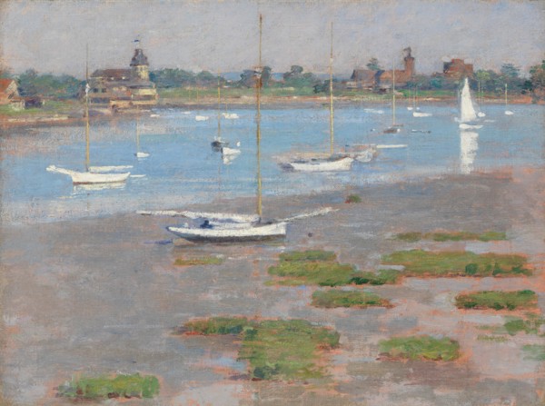 Low Tide, Riverside Yacht Club, 1894. Creator: Theodore Robinson.
