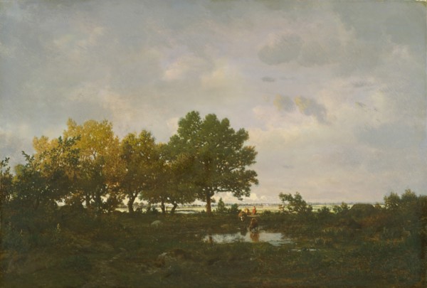 The Pond (La Mare), 1855. Creator: Theodore Rousseau.