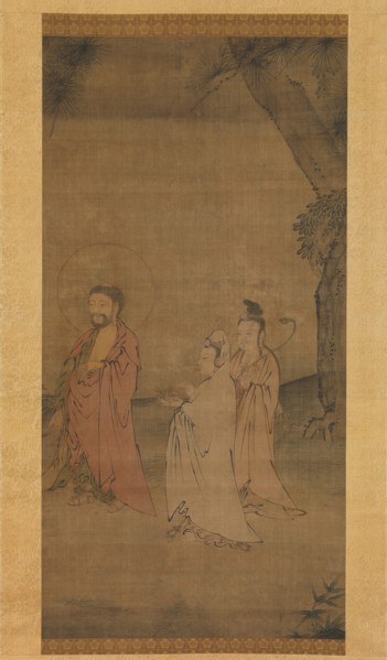 Shakyamuni coming down from the mountains, late 13th-early 14th century. Creator: Unknown.
