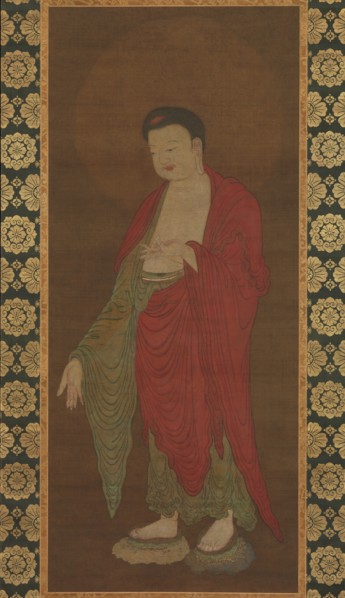 Buddha Amitabha descending from his Pure Land, 13th century. Creator: Unknown.