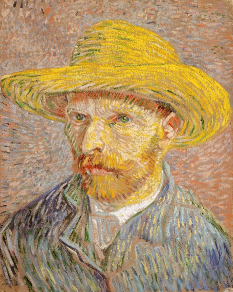 Self-Portrait with a Straw Hat (obverse: The Potato Peeler), 1887. Creator: Vincent van Gogh.