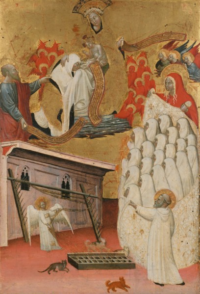 Santa Francesca Romana Clothed by the Virgin, ca. 1445. Creator: Antonio del Massaro da Viterbo.