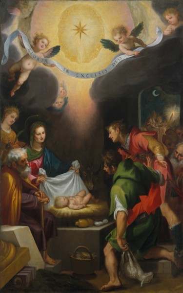 The Adoration of the Shepherds with Saint Catherine of Alexandria, 1599. Creator: Lodovico Cigoli.