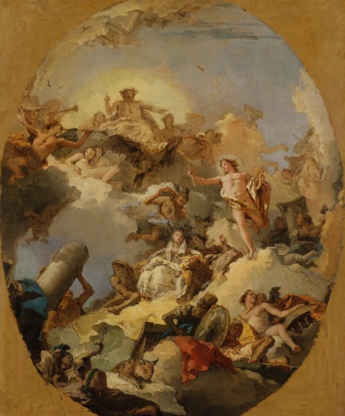 The Apotheosis of the Spanish Monarchy, 1760s. Creator: Giovanni Battista Tiepolo.