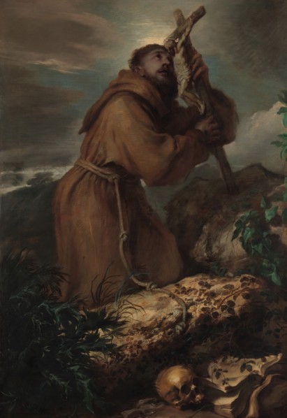 Saint Francis in Ecstasy, ca. 1650. Creator: Giovanni Benedetto Castiglione.
