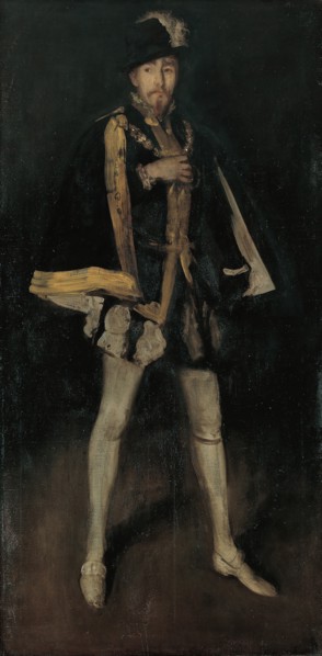 Arrangement in Black, No. 3: Sir Henry Irving as Philip II of Spain, 1876, reworked 1885. Creator: James Abbott McNeill Whistler.