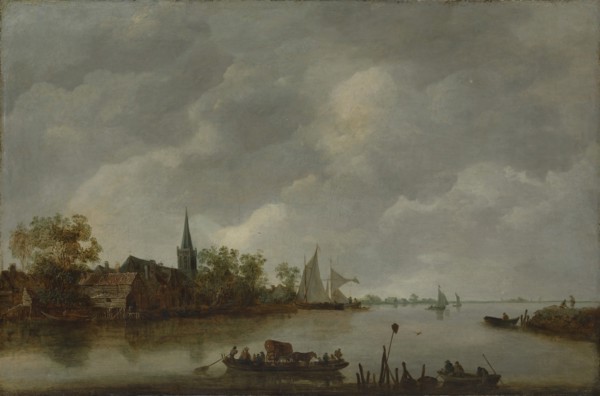 River View with a Village Church. Creator: Style of Jan van Goyen (Dutch, mid-17th century).