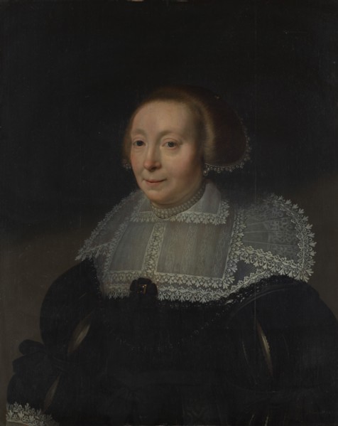 Portrait of a Woman with a Lace Collar, ca. 1632-35. Creator: Michiel van Mierevelt.