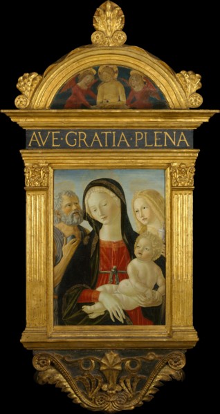 Madonna and Child with Saints Jerome and Mary Magdalen, ca. 1490. Creator: Neroccio de Landi.