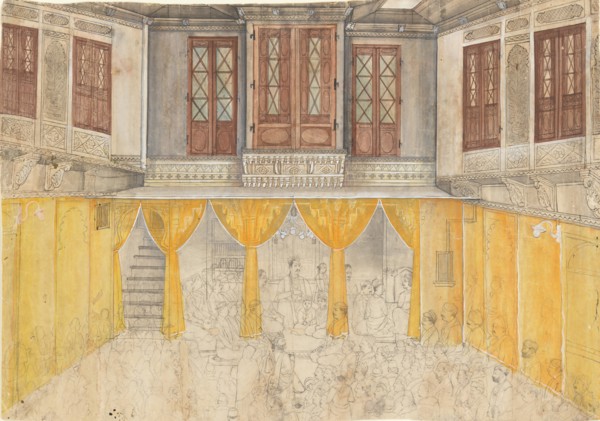 Palace Interior, ca. 1880-1900. Creator: Ragunath.
