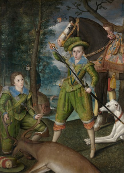 Henry Frederick (1594-1612), Prince of Wales, with Sir John Harington (1592-1614)..., 1603. Creator: Robert Peake I.