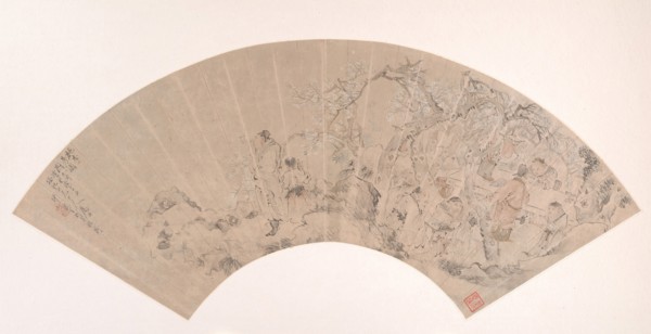 The Peach and Plum Garden, dated 1879. Creator: Sha Fu.