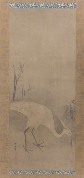 White Heron (Shirosagi zu), early 17th century. Creator: Tawaraya Sotatsu.