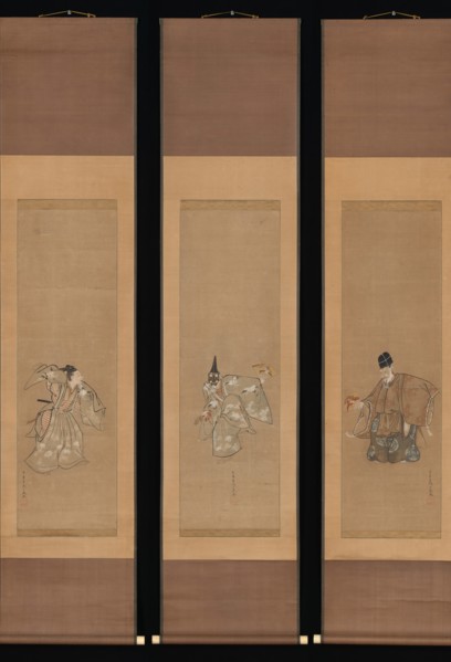 The Auspicious Noh Dance "Okina", ca. 1790-95. Creator: Toriyama Sekien.