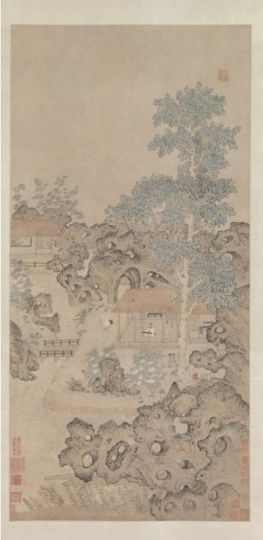 Playing the zither for a crane, mid-16th century. Creator: Unknown.
