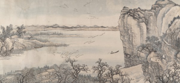 Landscape in the Style of Juran and Yan Wengui, Dated 1713. Creator: Wang Hui.