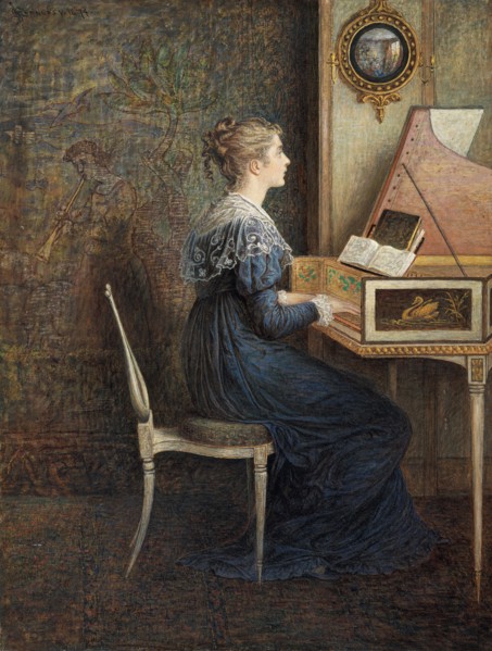 An Old Song, 1874. Creator: William John Hennessy.