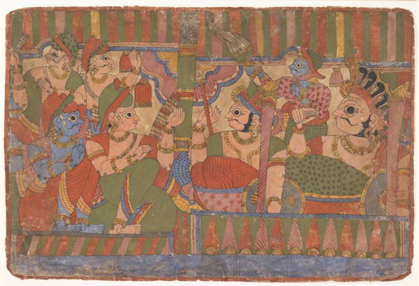 Council of Heroes...from a Dispersed Mahabharata (Great Descendants of Mahabharata), ca. 1800. Creator: Unknown.