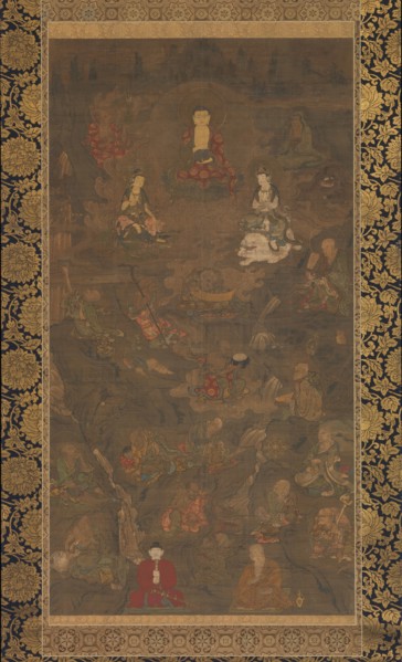 Shaka Triad and the Sixteen Rakan, 14th century. Creator: Unknown.