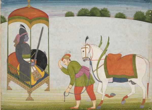 Kalki Avatar, the Future Incarnation of Vishnu: Page from a Dispersed Manuscript, ca. 1760-70. Creator: Unknown.