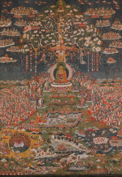 Amitabha, the Buddha of the Western Pure Land (Sukhavati), ca. 1700. Creator: Unknown.