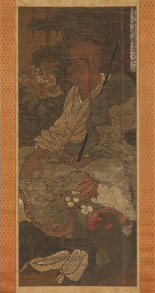 Arhat from a series of sixteen Arhats, 14th century. Creator: Unknown.