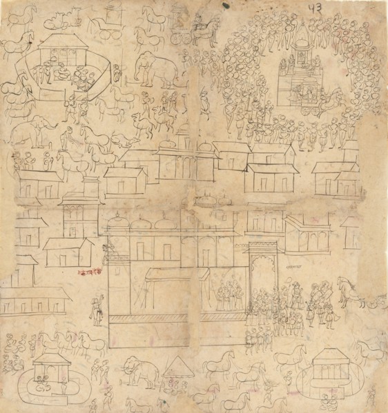 Cityscape, 18th-19th century. Creator: Unknown.