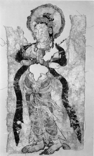 Bodhisattva in Adoration, 8th century. Creator: Unknown.