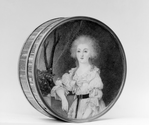 Box with portrait of a woman, 1768-75. Creator: Unknown.