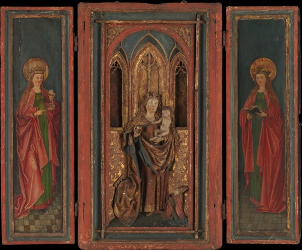Altar Shrine with Madonna and Child with Donor, last quarter 15th century. Creator: Unknown.