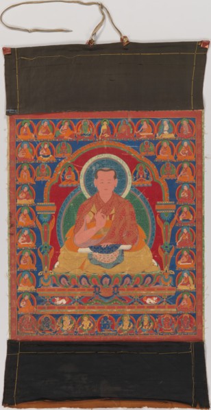 Portrait of Munchen Sangye Rinchen, the Eighth Abbot of Ngor Monastery, late 16th century. Creator: Unknown.