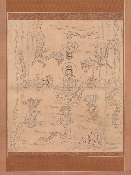 Sketch of an "Inviting Rain" Mandala, 12th century. Creator: Unknown.
