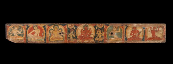 Manuscript Cover with Avalokiteshvara (The Bodhisattva of Infinite Compassion), 12th century. Creator: Unknown.