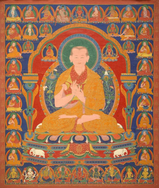 Yong Zin Khon Shogpel: Seventh Abbot of Ngor Monastary, 16th century. Creator: Unknown.