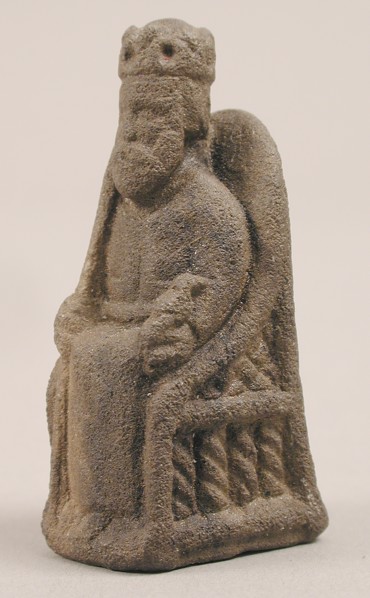 Game Piece in the Form of an Enthroned King, ca. 1200-1250. Creator: Unknown.