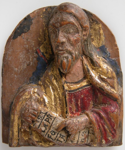 Miniature Relief of Hebrew Prophet Isaiah with Scroll, 1200-1225. Creator: Unknown.
