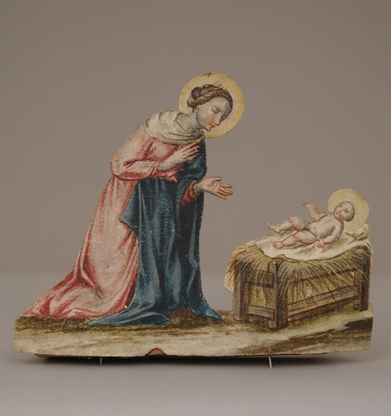 Virgin Mary with Christ in a Manger, 18th century. Creator: Unknown.