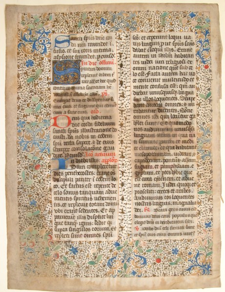 Manuscript Leaf from a Missal, mid-15th century. Creator: Unknown.
