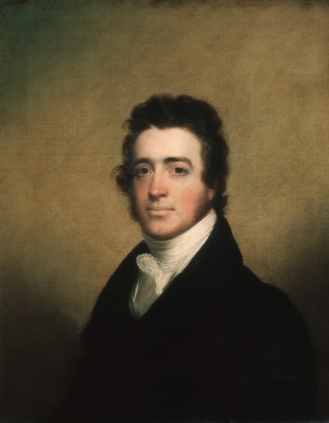 Augustus Washington Clason, ca. 1820. Creator: John Wesley Jarvis.