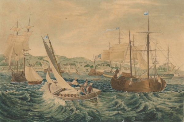 Quarantine, Staten Island, 1833. Creator: William James Bennett.