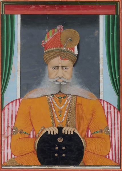 Maharaja Sardar Singh of Bikaner, ca. 1860-70. Creator: Chotu.