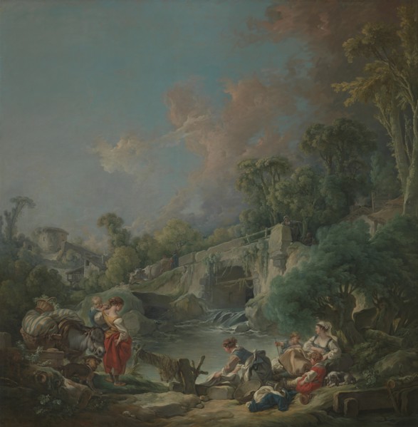 Washerwomen, 1768. Creator: Francois Boucher.