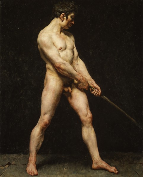 Study of a Nude Man, ca. 1810-20. Creator: Unknown.